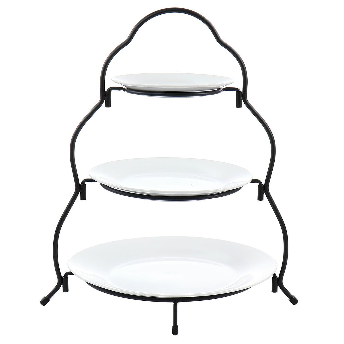 Elama Signature 12 1/4 Inch 6pc Lazy Susan Appetizer and Condiment Server Set