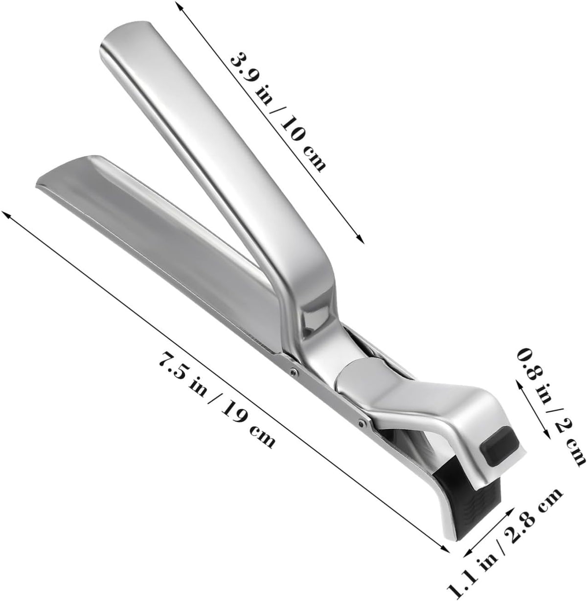 Bowl Clip Gripper Stainless Steel Kitchen Plate Clamp Hot Dish Tongs for Safe Handling Microwave Oven and Serving