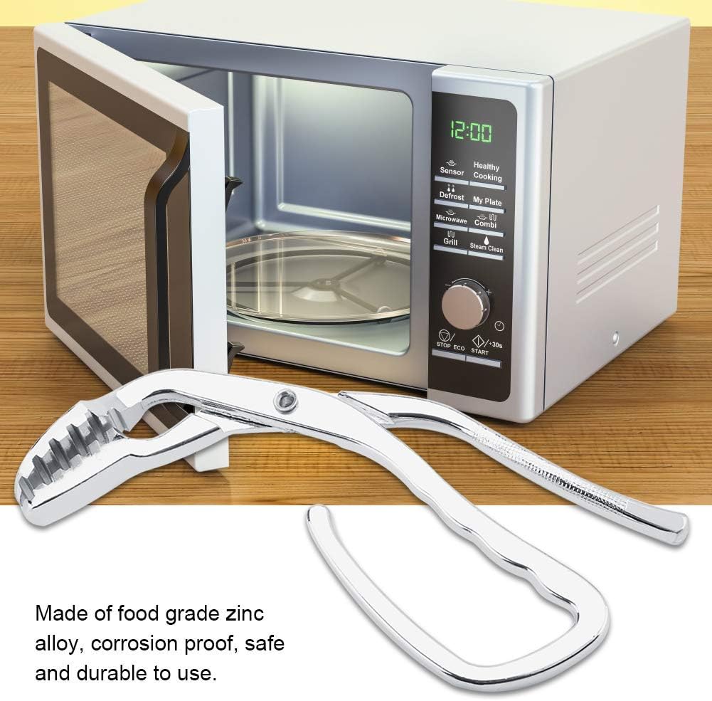 Anti-scalding Oven Clips Zinc Alloy Hot Pot Pliers Grabber Tongs for Plate Baking Tray Pan Dish