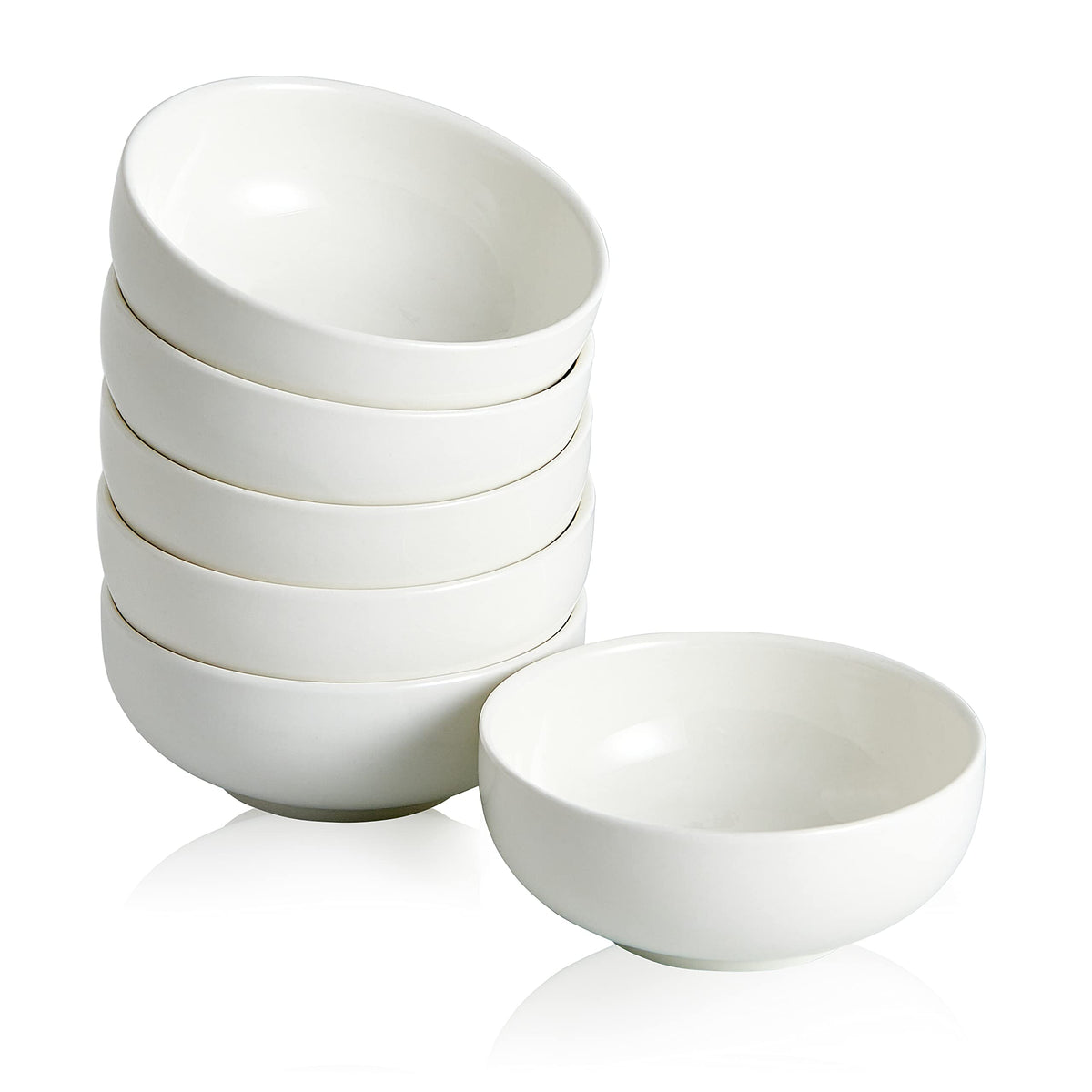 Ceramic Breakfast Bowls,2.7 oz Condiment Sauce Cups Containers,Side Dishes Small Trifle Bowls for Ice Cream,Baking Cute Bowls Set of 6(Blue)