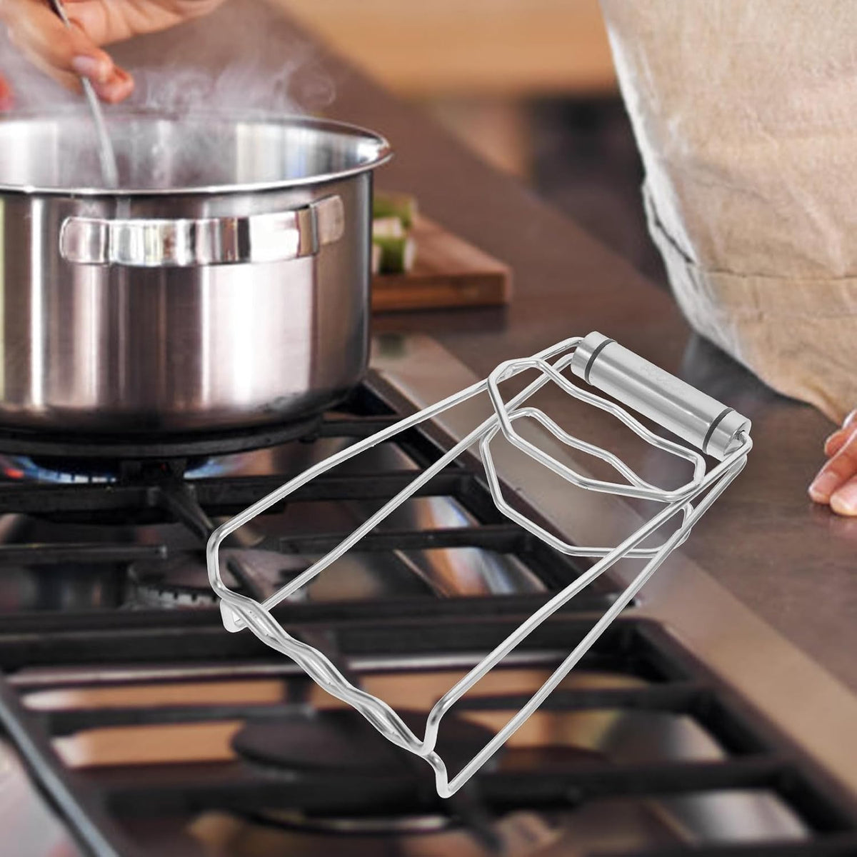Stainless Steel Hot Dish Plate Bowl Clip Pots Gripper for Kitchen