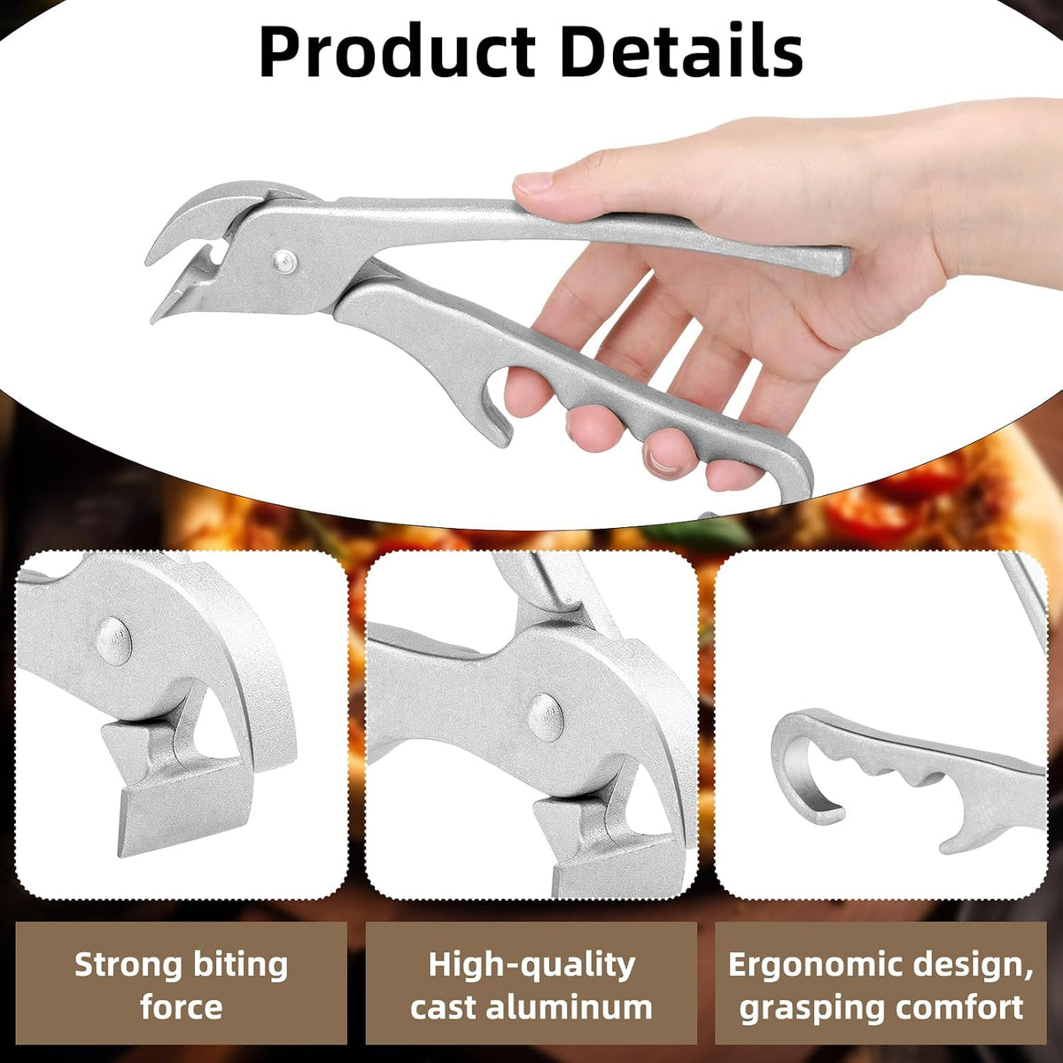 Reallnaive 2 Pack Pizza Pan Gripper Aluminum Pizza Pans Grabber