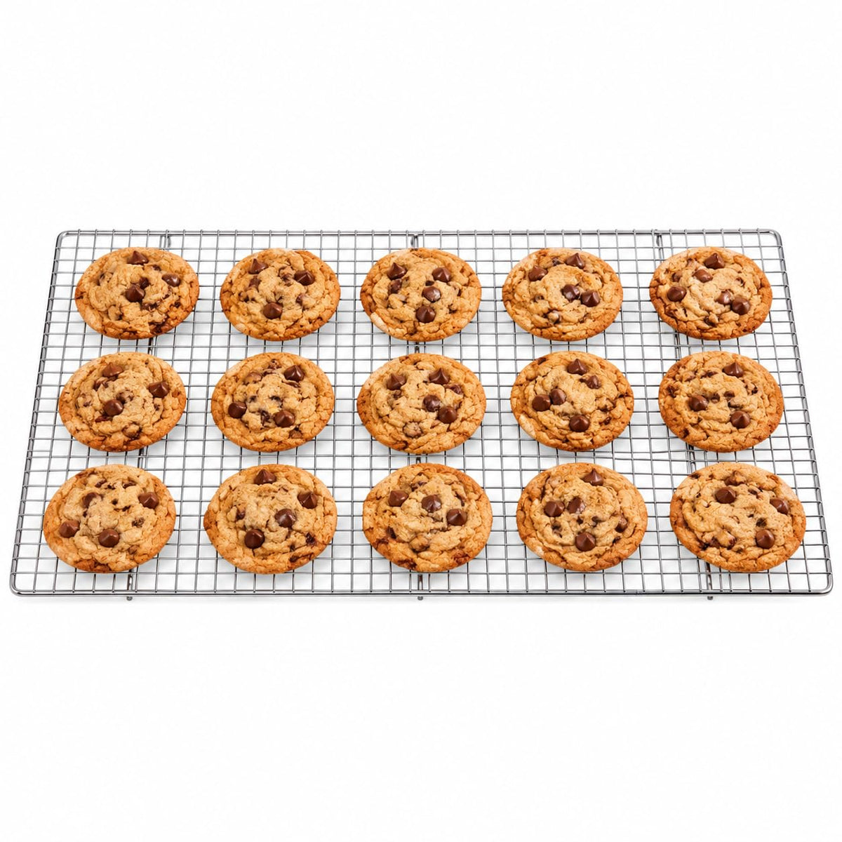 Mrs. Anderson's Baking Professional Nonstick Cooling Rack, Heavy Duty Silicone-Coated Steel, 10 x 18 x 0.75-Inches