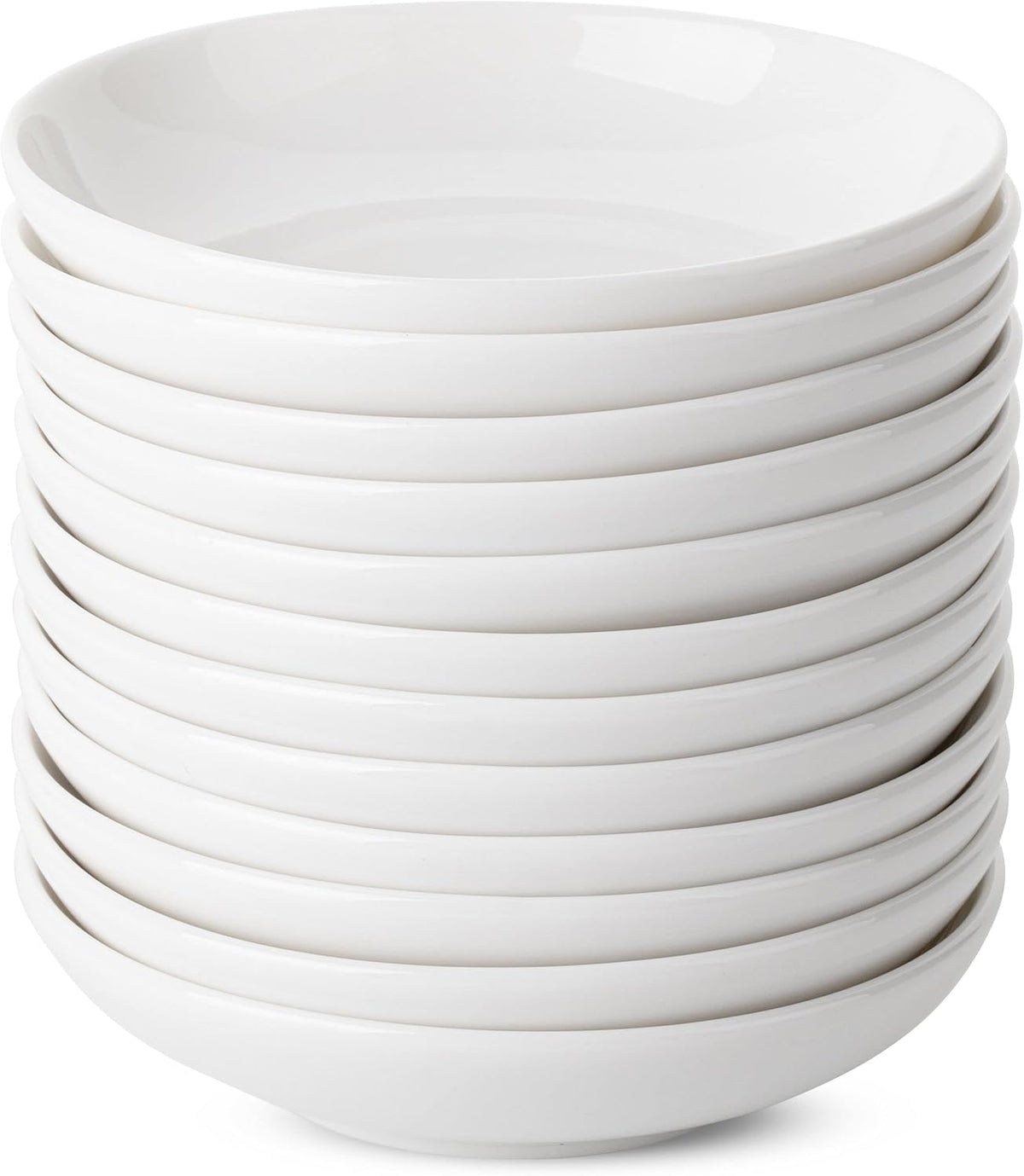 Brew To A Tea - Ceramic Porcelain Dipping Bowls, 3 Oz, Set of 12, White, Modern Style, Round Shape, Classic Theme, Oven Safe, Microwave & Dishwasher Safe