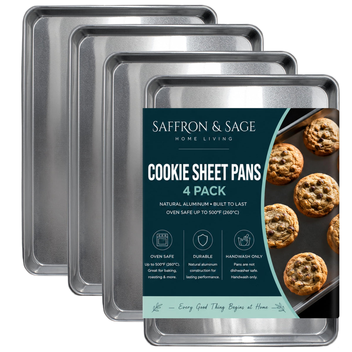 Cookie Cooling Rack Pack of 2, Heavy Duty Stainless Steel Cooling Racks for Cooking and Baking, 11.8 x 16.8 x 1 Inch, Dishwasher Safe, Rust Resistant, Fits Half Sheet Pan
