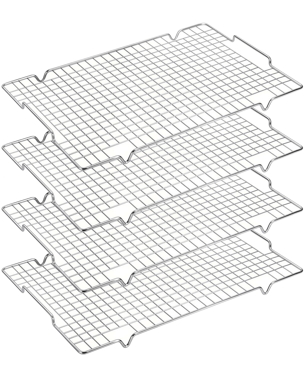 HULISEN Cooling Rack 2-Pack, 16 x 10 Inch Nonstick Baking Rack with Handles