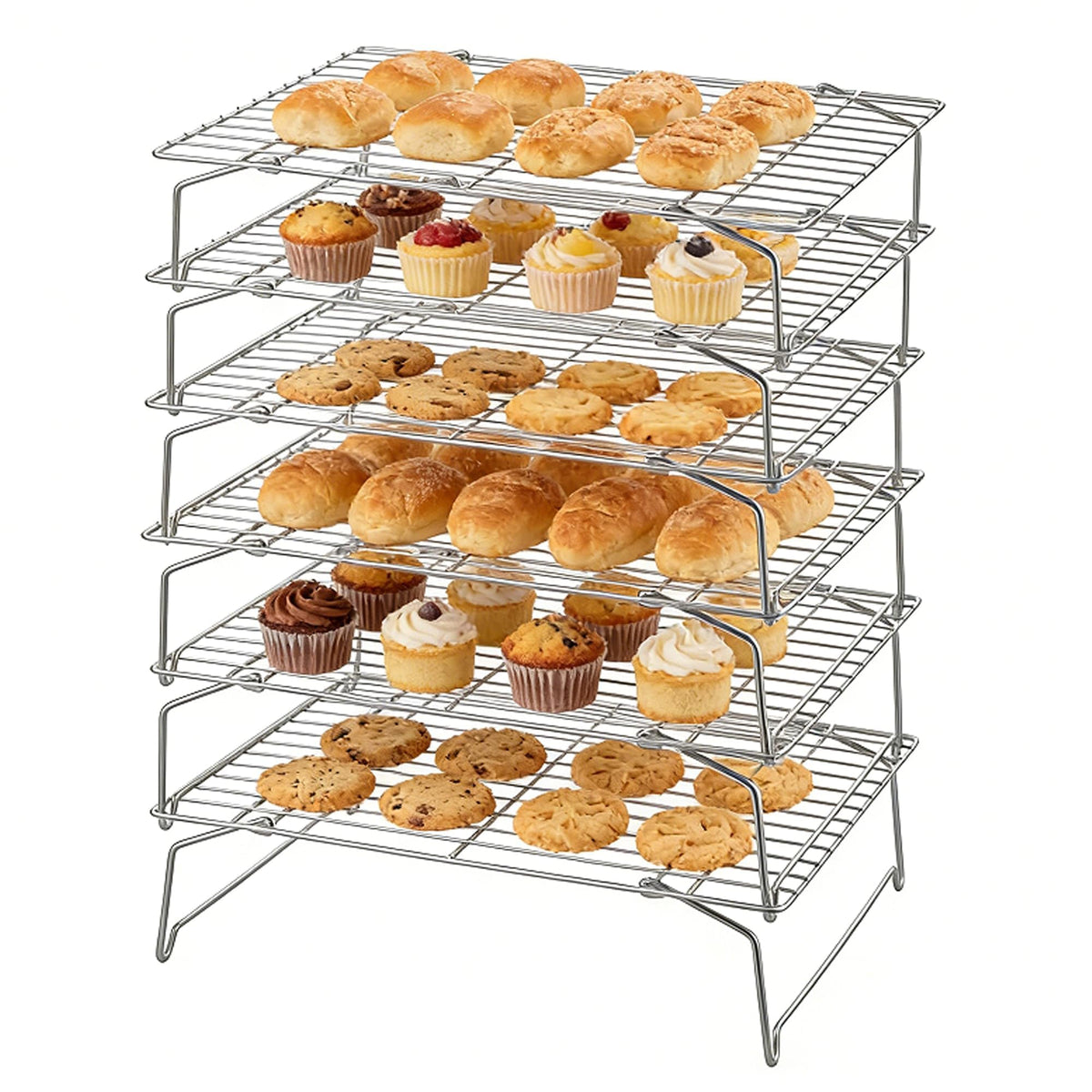 Herogo 5-Tier 15"x10" Stainless Steel Baking Cooling Rack