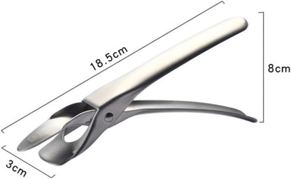 Hot Dish Plate Stainless Steel Bowl Clip Gripper Tongs for Oven