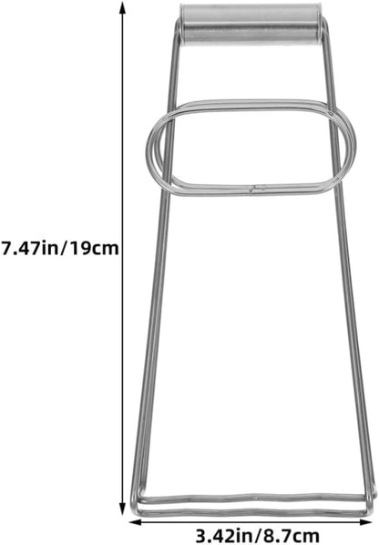 4pcs Stainless Steel Plate Lifter Folding Bowl Clip Clamp Gripper