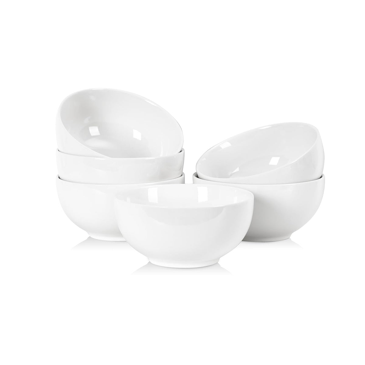 Selamica Ceramic Dipping Bowls, 4 OZ Mini Bowls, Set of 6, Maillard