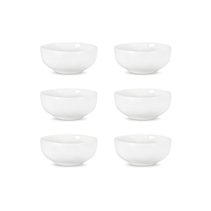 Selamica Ceramic 2.6 OZ Square Dipping Bowl Set, Set of 6, Vintage Blue