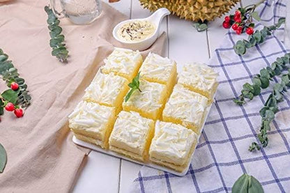 Cinf Ceramic Divided Plate, 9-Section Snack Tray with Sauce Compartments