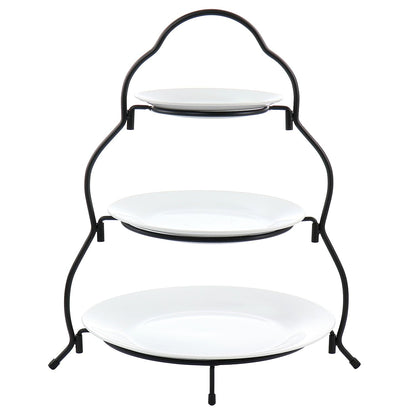 Elama Signature 12 1/4 Inch 6pc Lazy Susan Appetizer and Condiment Server Set