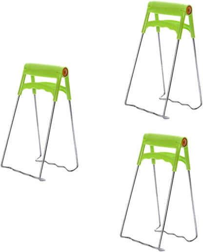 Cabilock 3pcs Stainless Steel Bowl Gripper Skid Resistant Dish Bowl Clip for Kitchen Heatproof Plate Clamp Easy to Use Home Hotel Tool