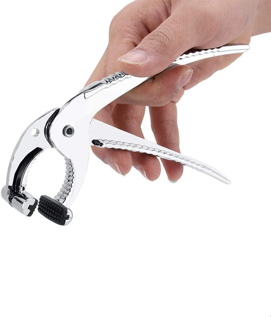 Zinc Alloy Oven Clip Pliers, Air Fryer Tools Essential Gadget for Home Kitchen, Hot Plate Gripper with Anti-slip Handle Easy to Take Out Hot Pot Plate Dishes and Baking Tray