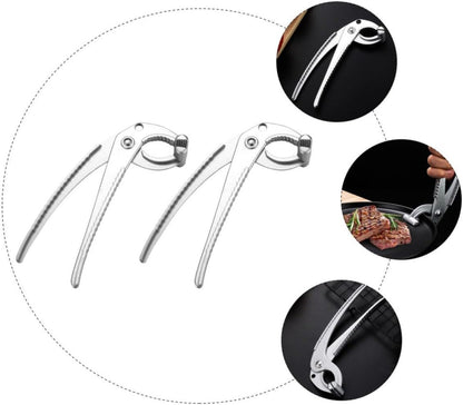 Stainless Steel Dish Clip 2pcs Anti-scald Plate Clamp for Hot Cookware