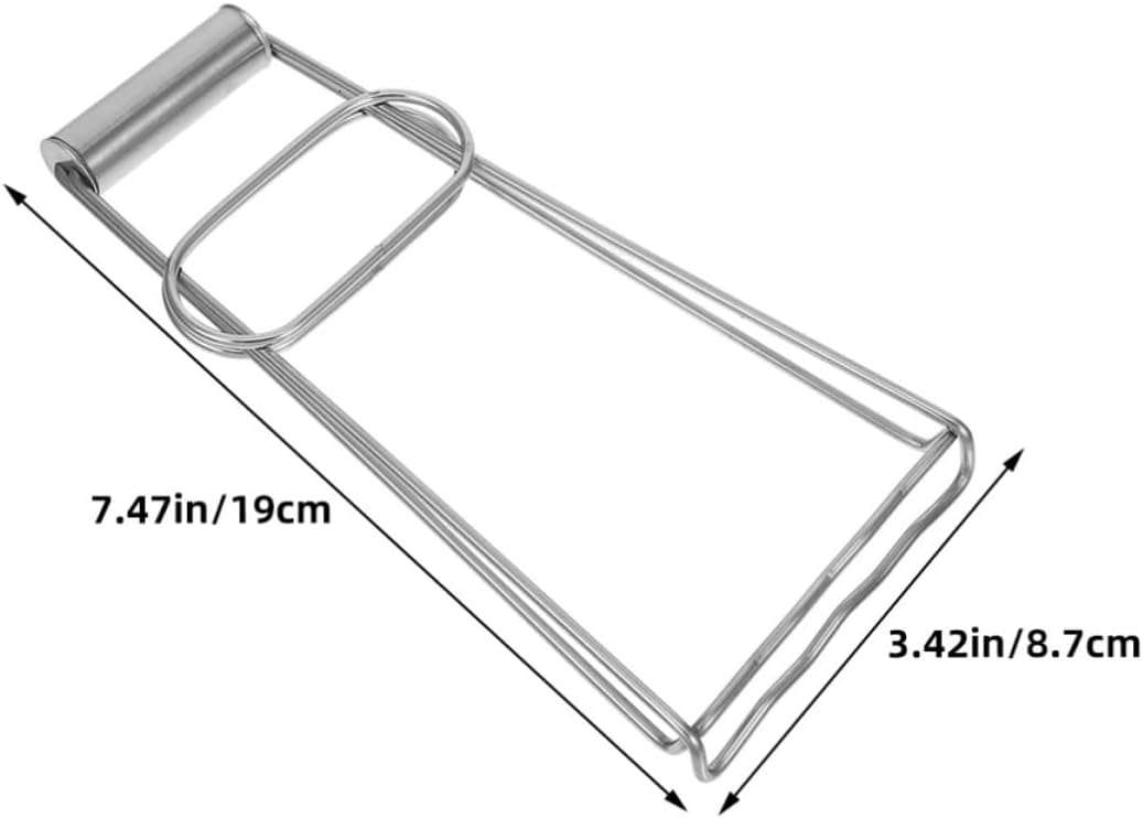 4pcs Stainless Steel Hot Bowl Dish Plate Gripper Clip Folding Tongs