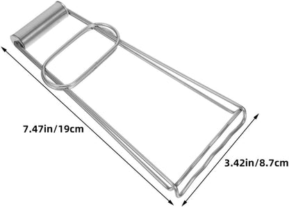 4pcs Stainless Steel Hot Bowl Dish Plate Gripper Clip Folding Tongs