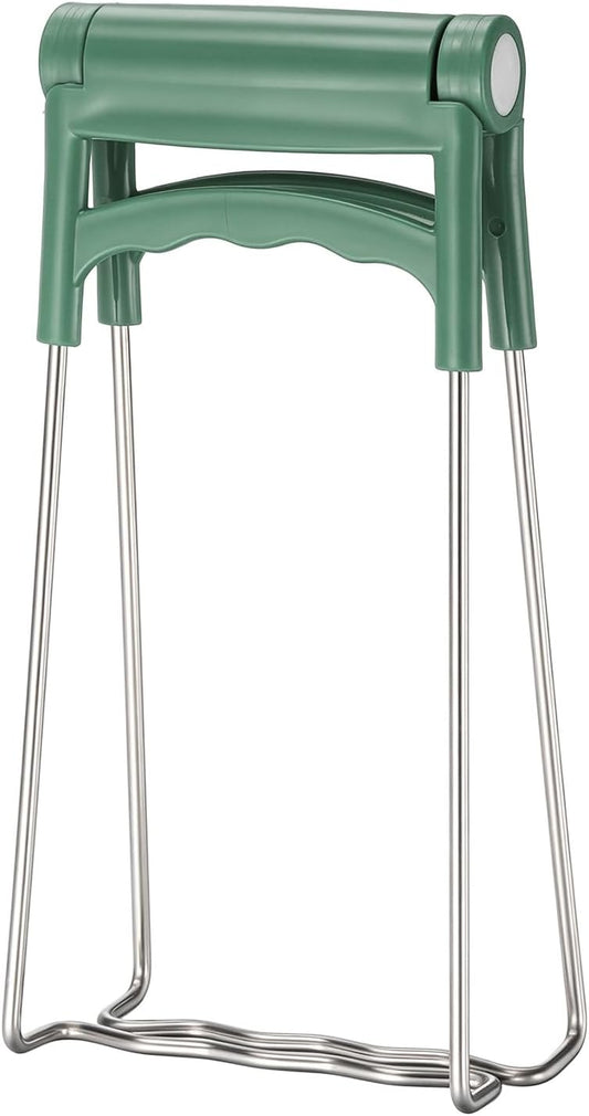 METALLIXITY Hot Plate Gripper Stainless Steel Silicone Non-Slip Dark Green