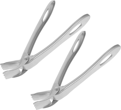 2pcs Stainless Steel Plate Tongs Dish Lifter Anti Scalding Bowl Clip