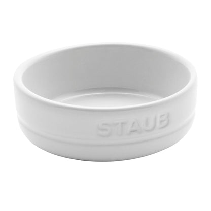 STAUB Ceramic Dinnerware 4-pc Condiment Dish Set - White