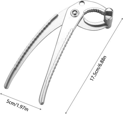 Amosfun 3pcs Hot Plate Lifters Anti-Scald Dish Grippers for Bowls and Plates Ergonomic Heat Resistant Clip Tool for Safe Handling in Kitchen Steamers and Outdoor Cooking 6.88in