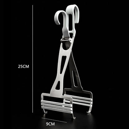 Hemoton Anti-Scalding Bowl Clip Gripper Food-Grade Kitchen Tongs for Hot Plate Dish Bowl and Pizza Pan Folding Holder with Ergonomic Handle Dishwasher Safe 9.84 X 3.54 X 0.78 in
