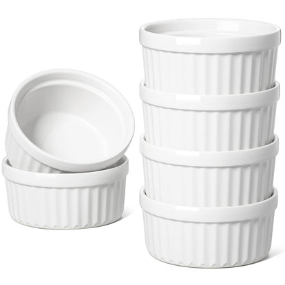 LE TAUCI Sauce Cups 2 OZ, Set of 6, White