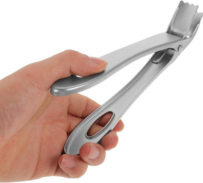 2pcs Stainless Steel Plate Lifter Bowl Clip One-handed Tongs