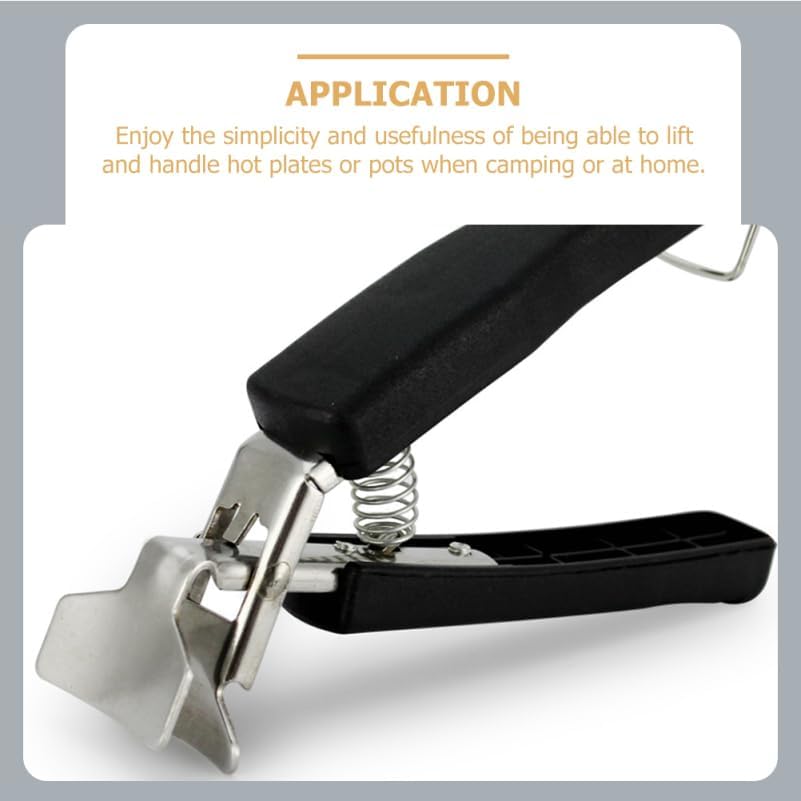 PRETYZOOM Stainless Steel Anti-scalding Clip for Hot Bowl, Non-slip Dish Plate Gripper Clips Tongs for Lifting, Moving of Hot Cookware