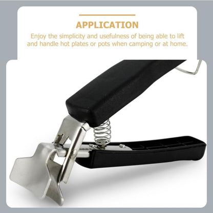 PRETYZOOM Stainless Steel Anti-scalding Clip for Hot Bowl, Non-slip Dish Plate Gripper Clips Tongs for Lifting, Moving of Hot Cookware