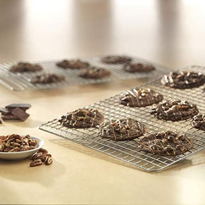 USA Pan Half Sheet Nonstick Roasting and Cooling Rack, Set of 2
