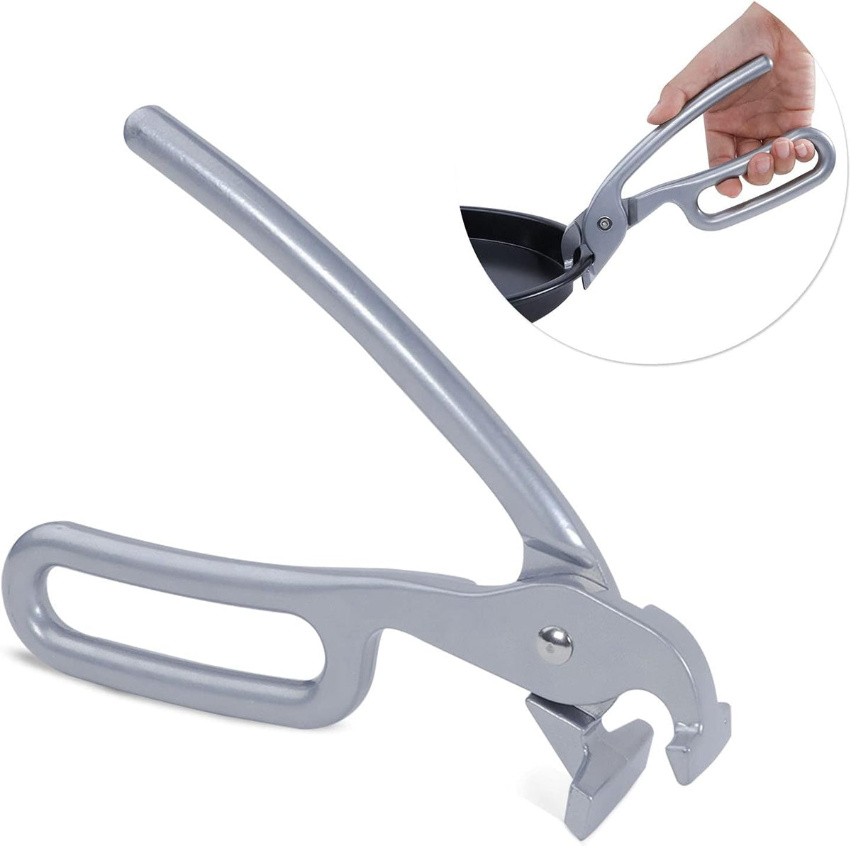 2 Pack Pizza Pan Gripper Heavy Duty Cast Aluminum Pan Tongs for Deep Pizza Pans Microwave Oven Air Fryer