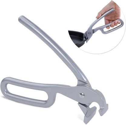 2 Pack Pizza Pan Gripper Heavy Duty Cast Aluminum Pan Tongs for Deep Pizza Pans Microwave Oven Air Fryer