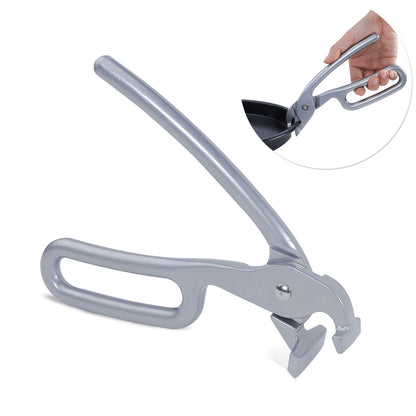 2 Pack Pizza Pan Gripper Heavy Duty Cast Aluminum Pan Tongs for Deep Pizza Pans Microwave Oven Air Fryer