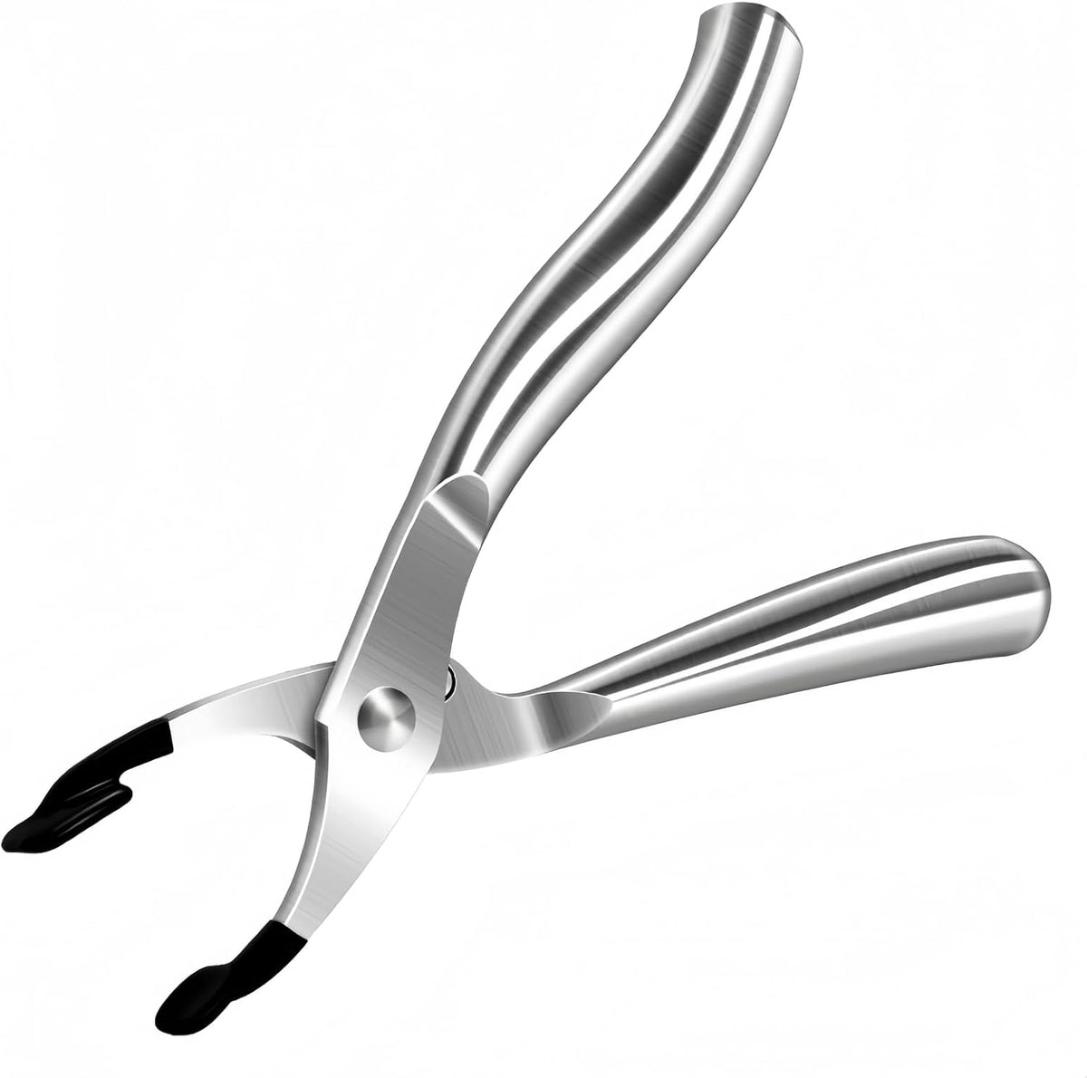 Steel Hot Plate Gripper, 304 Silicone Jaw, Heat-Safe, 4mm