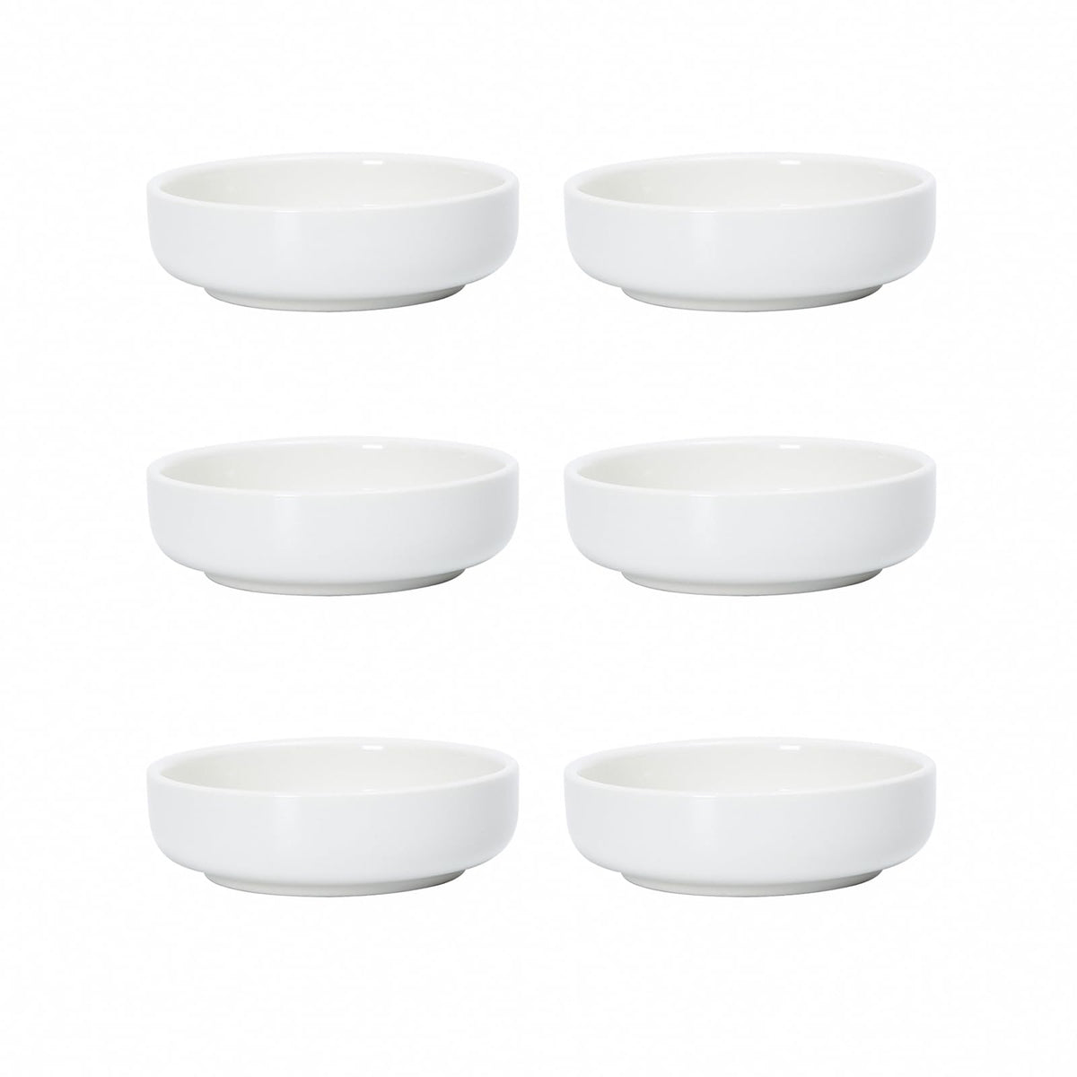 Selamica Ceramic 3.3 Inch Soy Sauce Dish Dipping Bowls Side Dishes Small Appetizer Pinch Bowls for Condiments, Sushi, Ketchup, BBQ-Set of 6 (Matte Blue)