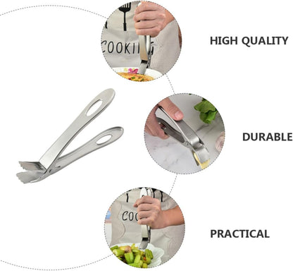 Stainless Steel Dish Clip Hot Plate Gripper with Non Slip Jaws