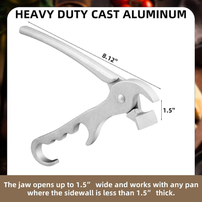 Reallnaive 2 Pack Pizza Pan Gripper Aluminum Pizza Pans Grabber
