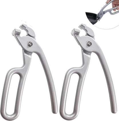 2 Pack Pizza Pan Gripper Heavy Duty Cast Aluminum Pan Tongs for Deep Pizza Pans Microwave Oven Air Fryer