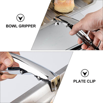 Stainless Steel Bowl Gripper Anti-skid Plate Clip for Hot Dishes