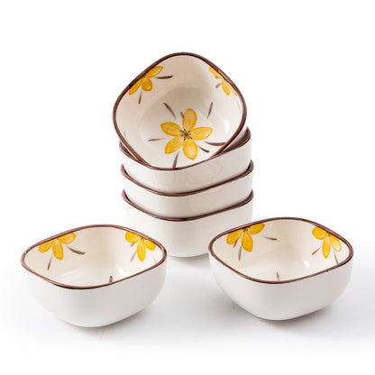 Small Ceramic Dipping Bowls, 5OZ, Blue Ocean, Set of 6