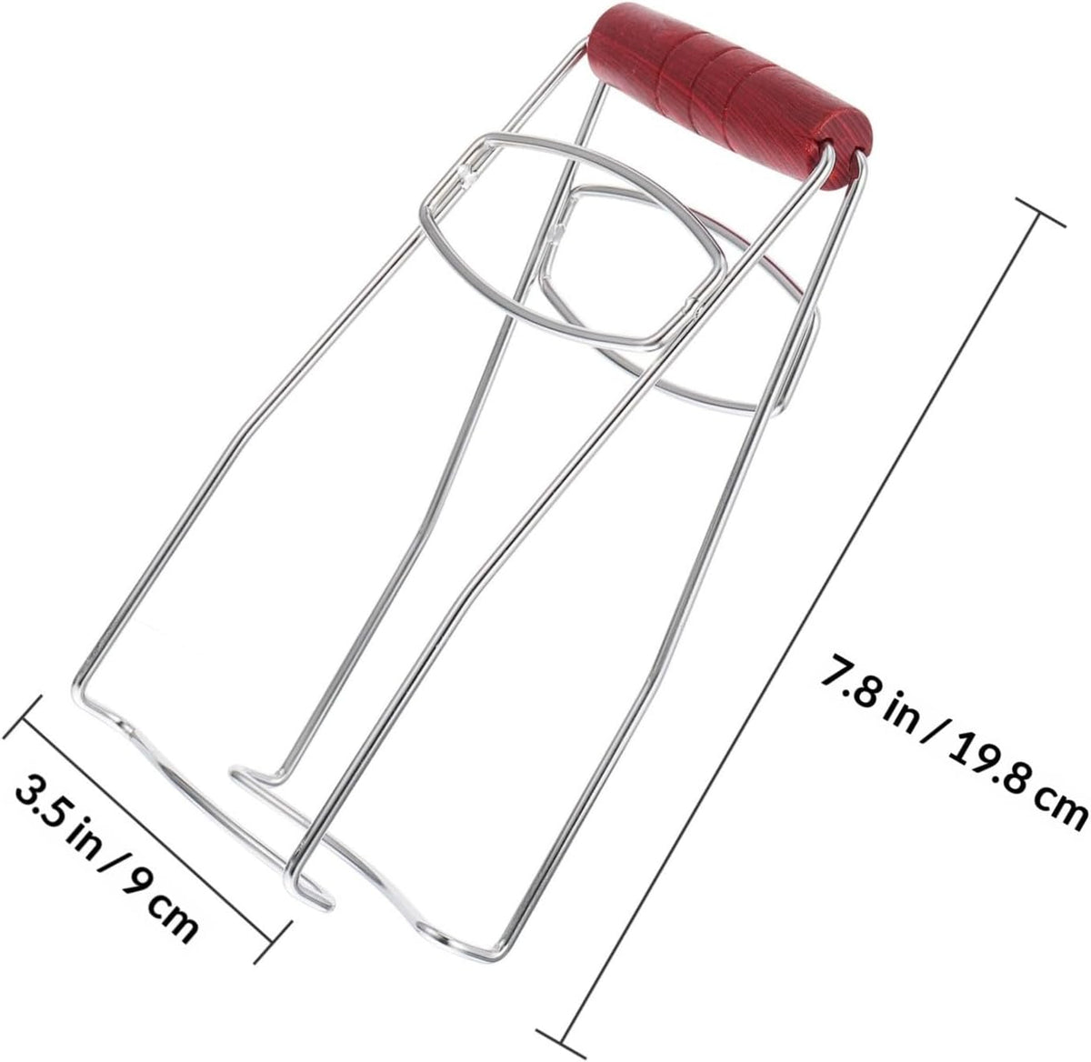 Stainless Steel Hot Dish Gripper Wood Handle for Plates and Pans
