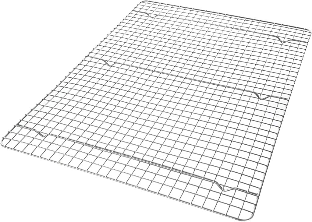 USA Pan Half Sheet Bakeable Cooling Rack, Steel Nonstick Wire