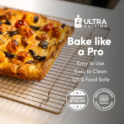 Ultra Cuisine Cooling and Baking Rack Set - Cooling Racks -11.5'' x16.5''