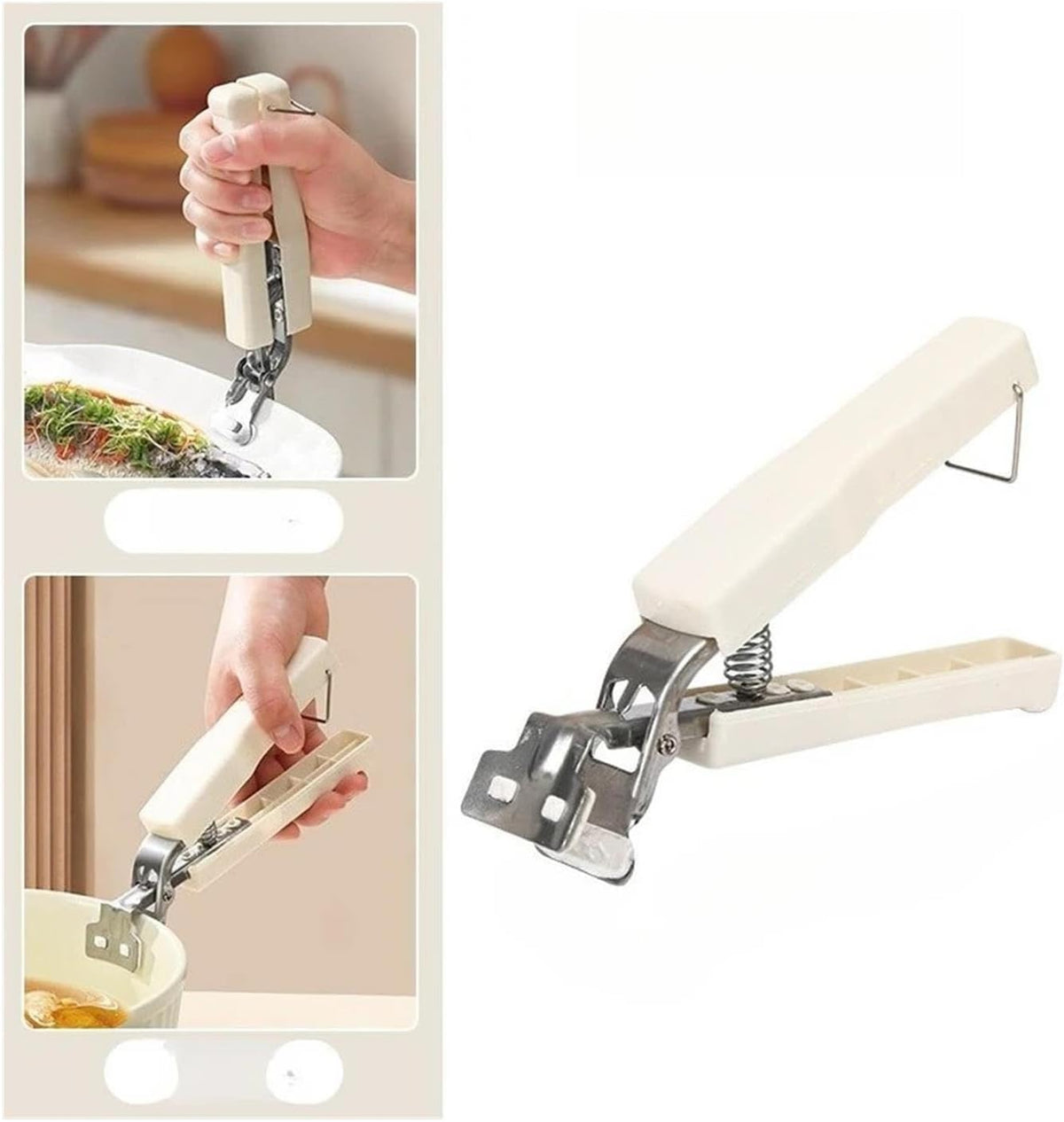 Hot Bowl Gripper Silicone Heat Resistant Tongs Hot Dish Taking Clamp