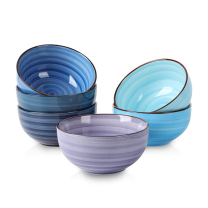 Selamica Ceramic Dipping Bowls, 4 OZ Mini Bowls, Set of 6, Maillard