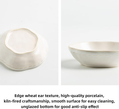 Reactive Glaze Dipping Bowls, Soy Sauce Dishes Set of 4
