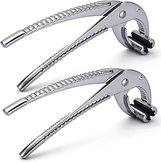Hot Plate Gripper, Anti Scald Bowl Holder Clip, 2 Pack Heavy Duty Hot Dish Grabber for Pizza Pan Pot (2 Pack)