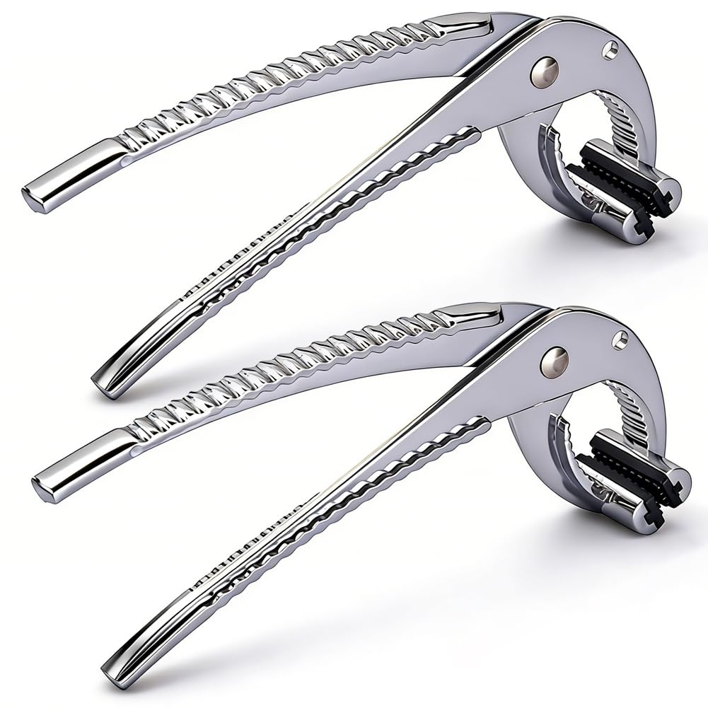 Hot Plate Gripper, Anti Scald Bowl Holder Clip, 2 Pack Heavy Duty Hot Dish Grabber for Pizza Pan Pot (2 Pack)